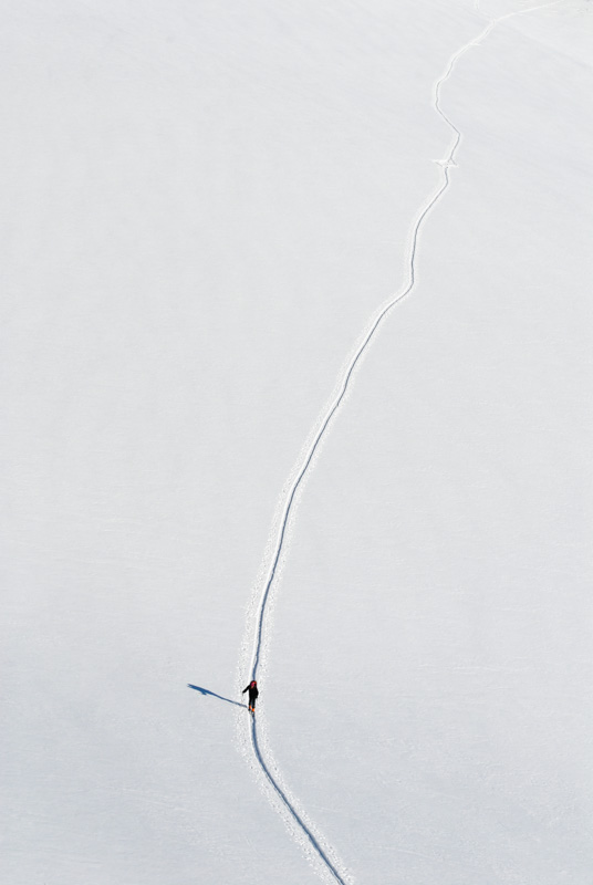 Février 2009, Dents du Midi.La trace