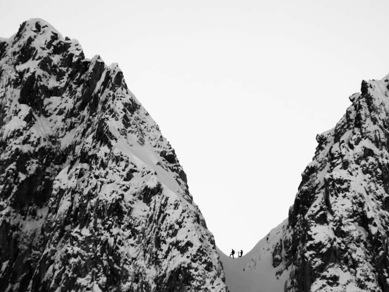 Décembre 2013, massif de la Lauzière.Pause