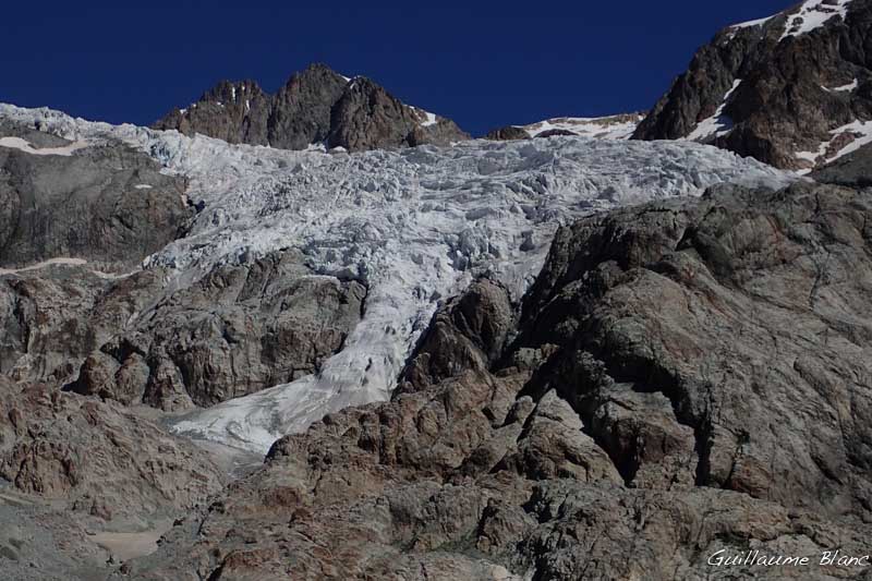 Le front du glacier en 2016.